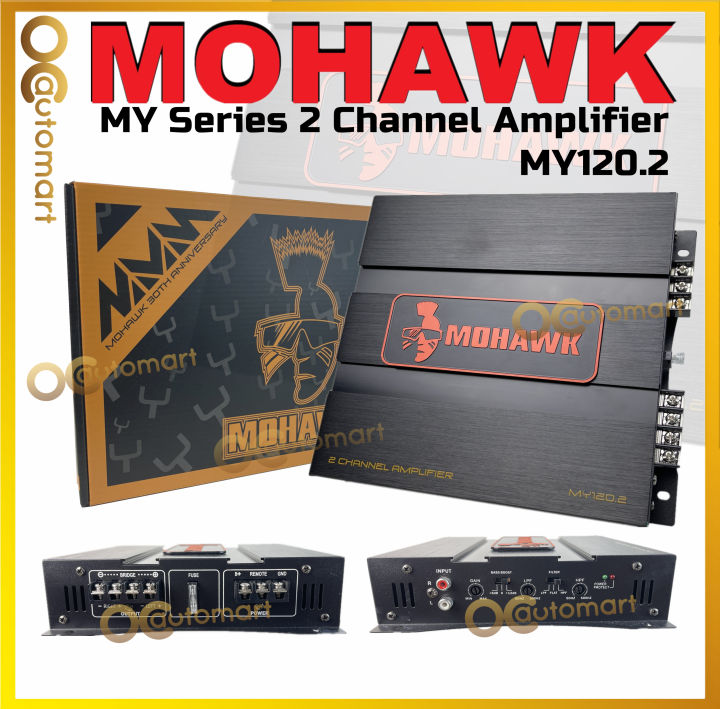 Mohawk MY Series 2 Channel Amplifier MY120.2 High Power Amp 2Ch Car