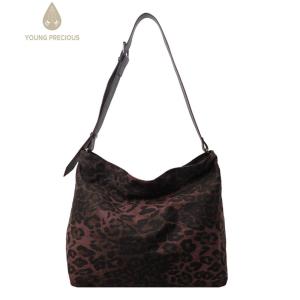 【Hàng mới】túi đeo vai cho nữ túi xách dây đeo điều chỉnh được vải in da báo Túi Đeo Chéo Túi Xách Satchel ví cho du lịch làm việc Đại Học