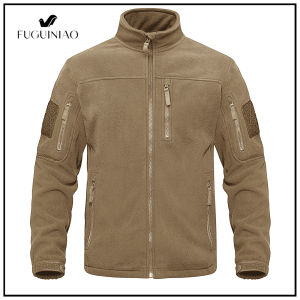 FUGUINIAO เสื้อแจ็คเก็ตเดินป่าของผู้ชายเสื้อแจ็คเก็ตกีฬายุทธวิธีกันน้ำกันลมมีปกผ้าฟลีซให้ความอบอุ่นสำหรับกิจกรรมกลางแจ้งปีนเขา