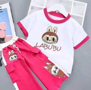 Setelan Baju Sweater Anak Perempuan Motif Viral Calana Panjang Cargo Usia 1-12 Tahun Terbaru Terlaris