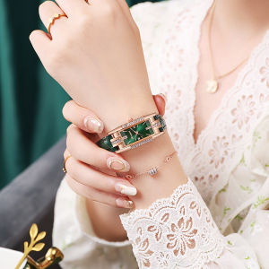 GANI SHOP Jam Tangan Wanita JH Dial Berlian Persegi Panjang Analog