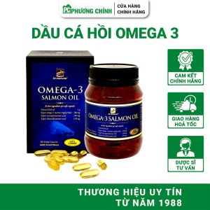 Viên Dầu Cá Hồi Dr.Natural Omega 3 Salmon Oil Giúp Bổ Não Tốt Cho Tim Mạch 180 Viên/Hộp
