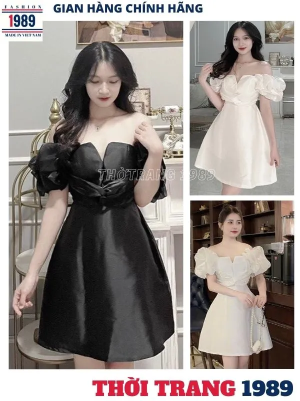 Váy thiết kế chất liệu Tafta cao cấp, Váy 2 dây đính nơ to kéo khóa lưng  dáng xòe tiểu thư, Hang may kỹ size SM | Shopee Việt Nam