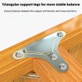 Solid Wooden Foldable Bed Single Bed Frame Indoor Bamboo Furniture 200*60cm Household Simple Double Solid Wood Frame Reinforced Bed. 