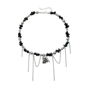 Thanh lịch di chuyển tua Vòng cổ trái tim Chuỗi dây có thể điều chỉnh trang phục thời trang xương đòn Phụ kiện cho Tặng