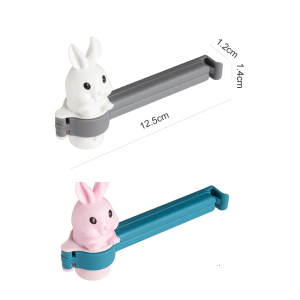 【SG stock】2Pcs Food sealing clip with fun lid Storage Bag Clip For Storage Food Kitchen Tool 2 colors