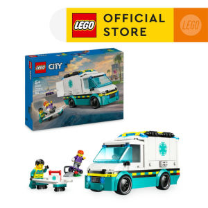 LEGO City 60451 Emergency Ambulance (184 Pieces) Mainan Building Block Toys