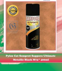 Pylox Cat Semprot Sapporo Ultimate Metallic Black M73* 400ml