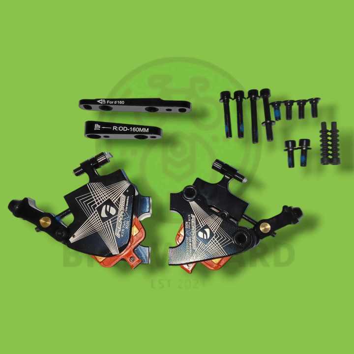 FERRINO RC05 CABLE ACTUATED HYDRAULIC DISC BRAKE CALIPER SET FLAT MOUNT  ROAD BIKE GRAVEL BIKE