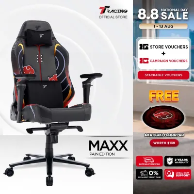 TTRacing Maxx Pain Edition Gaming Chair | Naruto Akatsuki Collection
