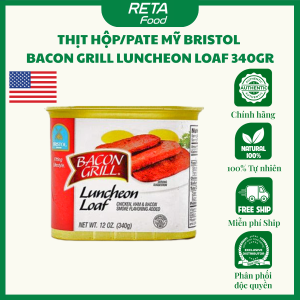 [Nhiều Vị] Thịt hộp/Pate Hà Lan Cao Cấp Bristol Chopped Ham 325gr Cao Cấp Nhập Khẩu Chính Hãng Ăn Liền Tiện Lợi