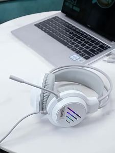 Wired electrical tape usb Over-ear Headphones for Computer M1 Female Desktop Laptop Mengzu Gaming Headset with Microphone