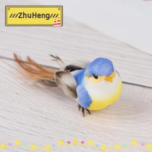 zhuheng 1 cái mini giả chim lông xốp nhân tạo chim mini trang trí tiệc cưới tại nhà