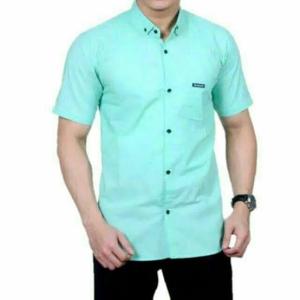 Kemeja Polos Pria Lengan Pendek Baju Kerja Kantor Santai