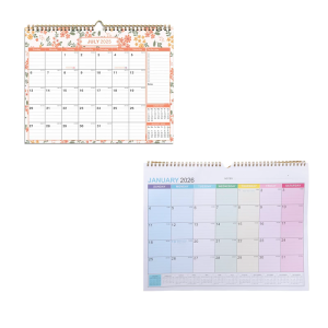 ปฏิทินแขวน2025-2026 18เดือนปฏิทินติดผนังรายสัปดาห์ปฏิทินปีแพลนเนอร์สำหรับนักเรียนสำหรับนักเรียนและครู