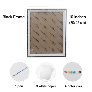 DIY Transparent Wood Handprint Photo Frame LED Light Picture Frame For Lovers Family Kids Home Decor Gift
