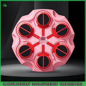Sikiwind Boxing Training Punching Equipment Adjustable Boxing Reaction Wall Target with Rhythm Lights & Gloves Wall Mount Rechargeable for Home Office Gym