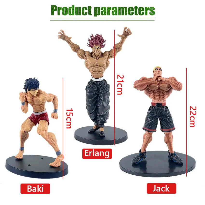 22cm Attack On Titan Baki The Grappler Hanma Baki Hanma Yujirō