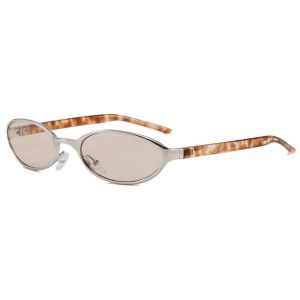 WFYW Metal Frame Retro Oval Sunglasses UV400 Protection Vintage Sun Glasses Y2K Eyewear Women