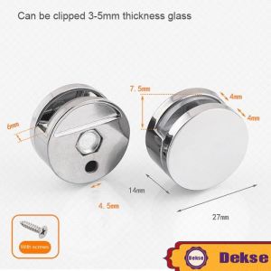 4Pcs Klem Jepit Kaca Cermin / Klip Penjepit Cermin Kaca / Glass Clip Penjepit