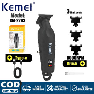 KEMEI Hair Clippers for Men Professional Clippers and Trimmers Set Cordless Zero Gap Trimmer for Men with LED Display 11 Guide Combs Mens Gifts…