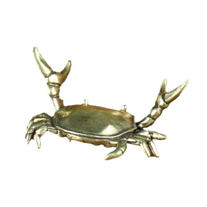 Antique Vintage Brass Marine Animal Pen Holder Miniature Figurine for Office Desktop Ornament Pencil Holder Sculpture