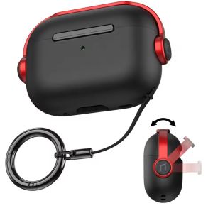 Soft Silicone Headphone Case Suitable for AirPods 5 4 Earphone Cover Case With Hook