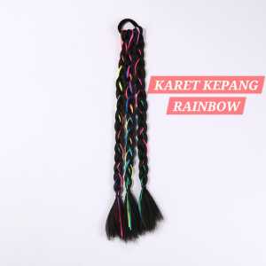 KARET RAMBUT MODEL KEPANG AKSESORIS RAMBUT PALSU ANAK CEWEK FASHION MOTIF LUCU