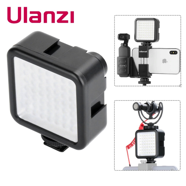 ULANZI Mini LED Video Light W49 for GoPro HERO 11 10 9 8 7 6 5 / DJI OSMO POCKET ACTION / DSLR Camera