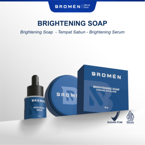 BROMEN Paket Brightening Basic Pack - ( Brightening Soap 50gr + Brightening Serum 20ml + Free Soapcase )