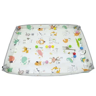 Lucky Baby Tell Me A Story Educative XPE Dual Foldable Travel Mats With Border & Pool Balls (3 Style Option)