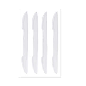 8PCS Car Door Transparent Anti-collision Protector Bar Strips Side Edge Protection Guards Rear View Mirror Cover Protection Stickers