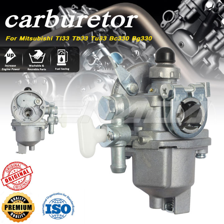 Carburetor For Mitsubishi Tl33 Tb33 Tu33 Bc330 Bg330 & More 2 Stroke