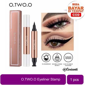 O.TWO.O Stamp Eyeliner Black O Two O Double Head Waterproof Eyeliner Pencil Eye Makeup Cerianti