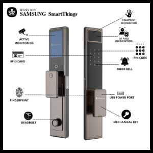 Samsung Y30 MAX Smart Door Lock with 3D Face Unlock Remote Operation & SmartThings Integration