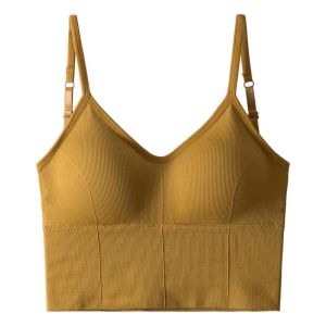 สุดยอดแผ่นที่น่าสนใจ เสื้อชั้นในบรา สายเดี่ยว B035 สปร์อตบรา ไร้โครง มีฟองน้ำในตัว โชว์แผ่นหลังสุดเซ็กซี่ ผ้ายืดหยุ่นได้ดี ผ้านิ่มซักง่าย ไม่ตกสี