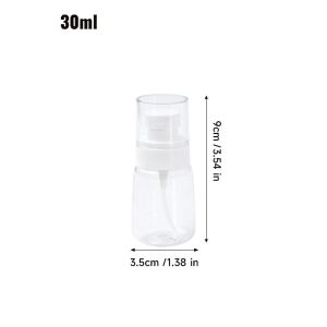 3Pcs Multi-Pack Travel Refillable Fine Mist Spray Bottles / Three Volume Options Empty Liquid Storage Bottles / Portable Leak-Proof Perfume & Alcohol Dispenser