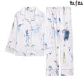 [XẢ KHO, GIẢM GIÁ] Đồ bộ dài pijama nữ vải lụa cao cấp. 