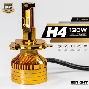 iBRIGHT หลอด LED ไฟหน้ารถยนต์ หลอดขั้ว H4