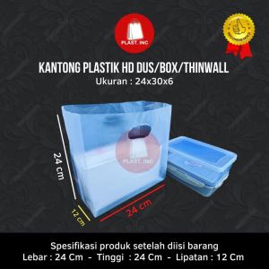 (24X30X6) PLASTIK HD DUS KUE/ PLASTIK HD BOX / THINWALL ISI 50 LEMBAR
