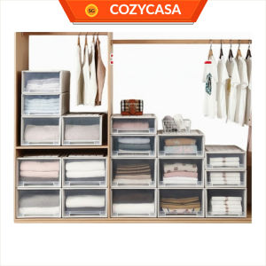 【COZYCASA】【Type A】STACKABLE STORAGE BOX WITH FRONT OPENING/DRAWER