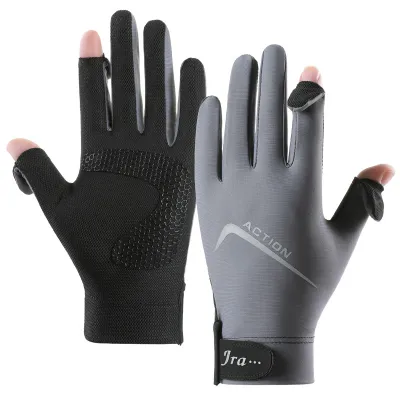 Mens Lightweight Cycling Gloves: Anti-Slip Touchscreen & Breathable for Summer Riding/Fishing