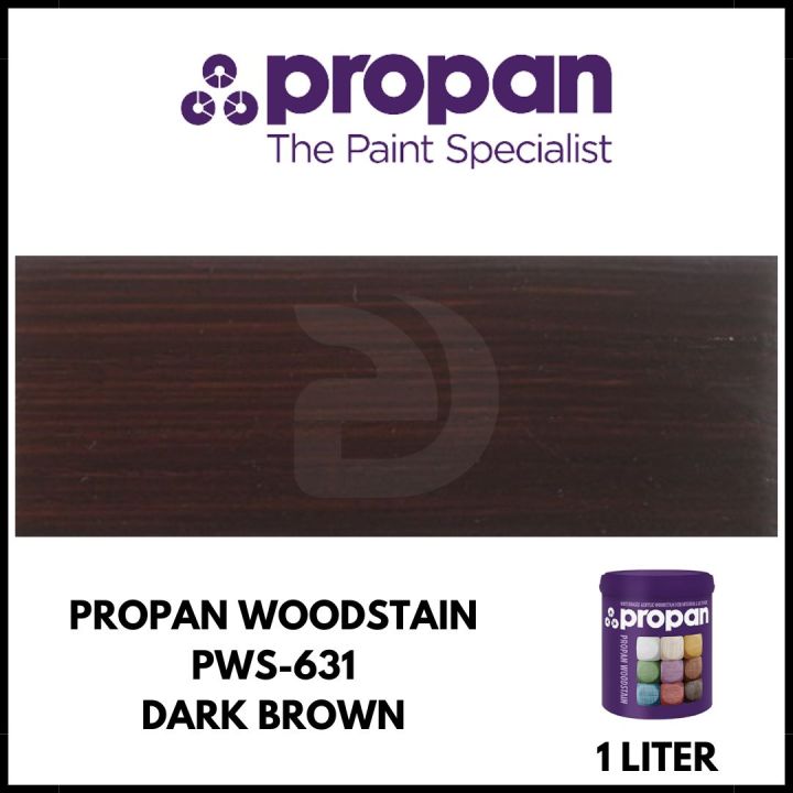 Propan Wood Stain PWS631 Gloss (Mengkilap) Kaleng 1 Liter Plistur