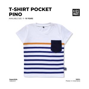 JEJEKIDSWEAR - T SHIRT Kaos Anak Pocket Pino by Kidsmate