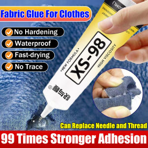 10000 times stronger adhesion Fabric Glue For Clothes 60ml fabric cloth glue Waterproof and not afraid to be washed fabric glue for clothes Strong suitable for gluing cottonFabric SofaCurtains shoes leather Shoe Glue 强力胶 织物胶