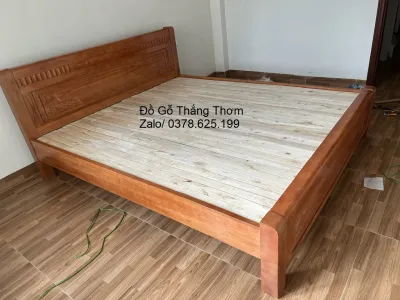 giường gỗ xoan đào 2mx2m2