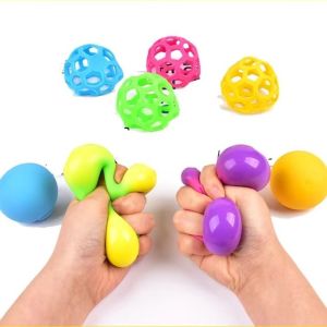 LUXURYLYN Adorable Vent Ball Colorful Kneading Dough Anti-stress Ball Creative Anxiety Relief Squeeze Fidget Toy Stress Reliever