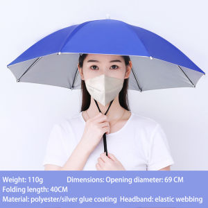 Umbrella Cap Adult And Child Hands-Free Fishing Golf Gardening Sunshade Outdoor Headwear Portable Rain Umbrella Hat Waterproof