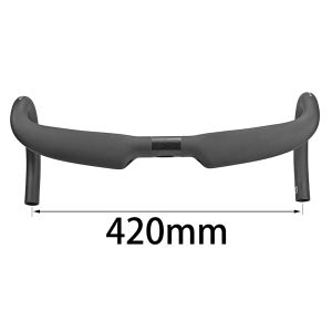 BALUGOE Carbon Fiber Bicycle Bend Handle Inner Wiring for Road Bicycles UD matt 31.8mm400mm420mm440mm