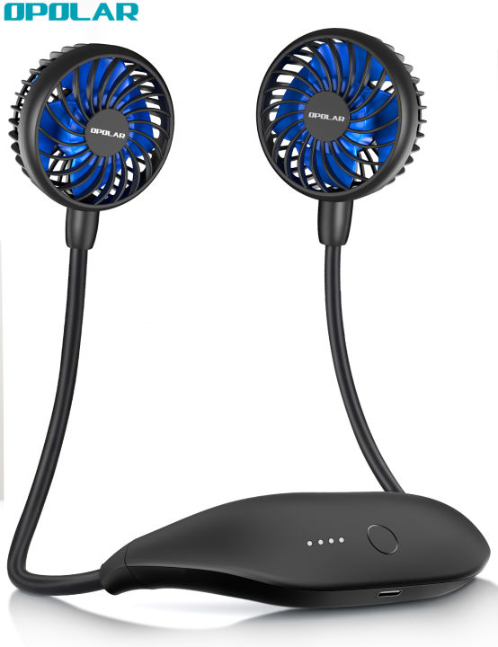 Local Stock】OPOLAR Portable Neck Fan, USB Rechargeable Hands Free